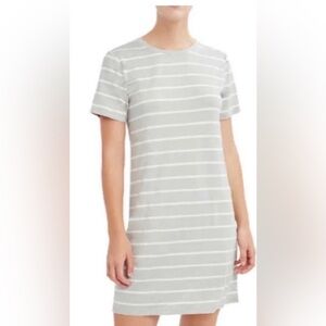 BCBGeneration T Shirt Dress XS (Size 0-2) Gray/White